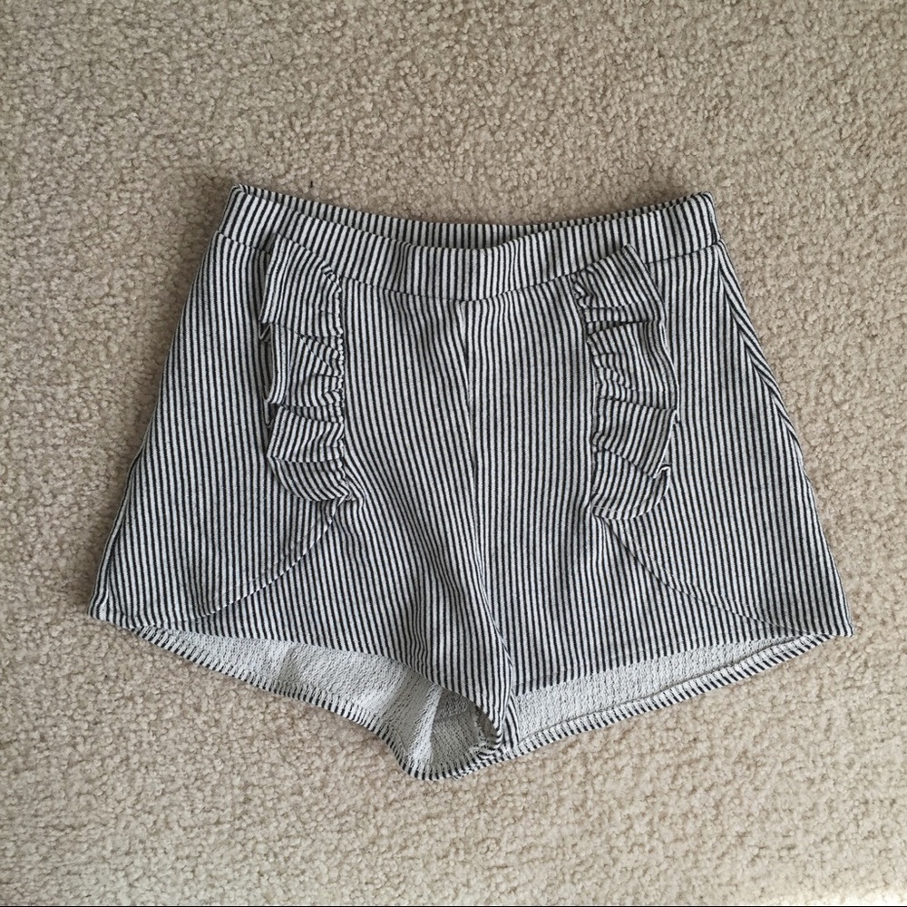 Zara Striped Knit Shorts